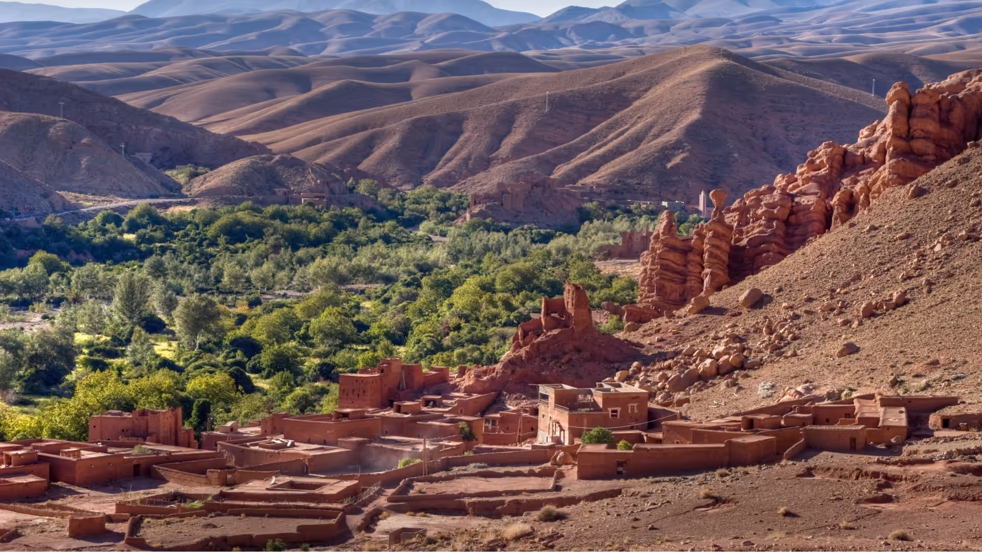 A village in the Dades Valley, Morocco